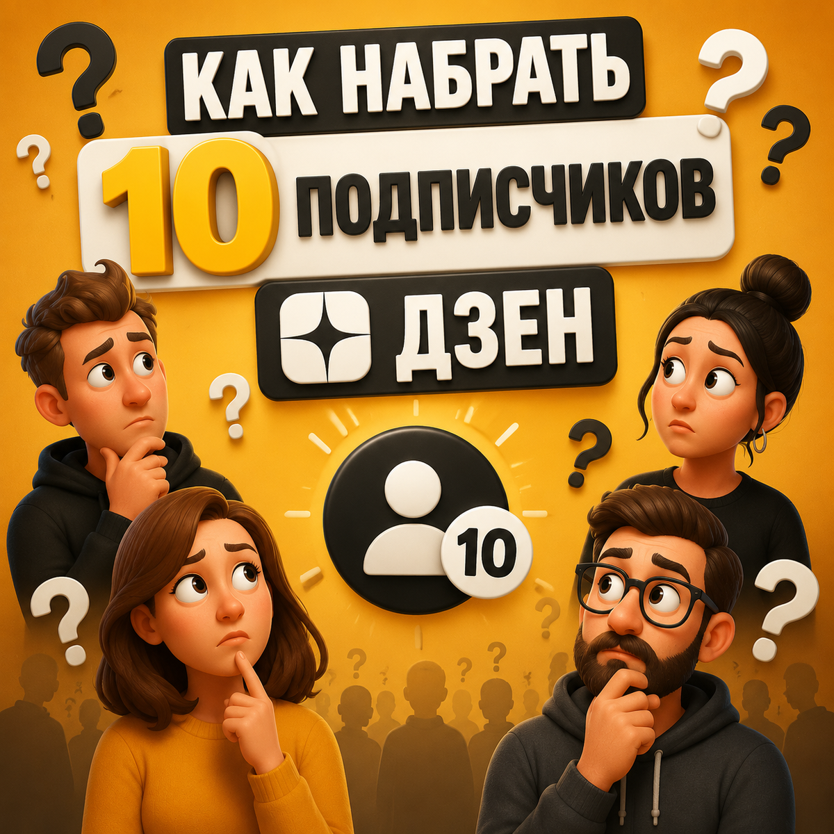 Как набрать 10 подписчиков в Дзен и почему не стоит торопиться?
