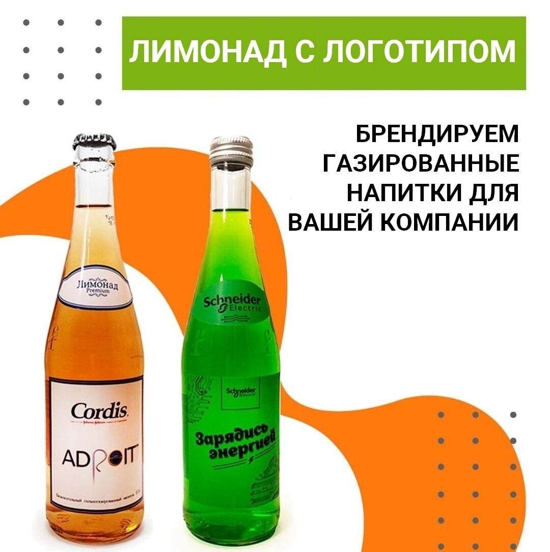 Газированная вода с логотипом — летний рекламный презент для клиентов вашей компании! 