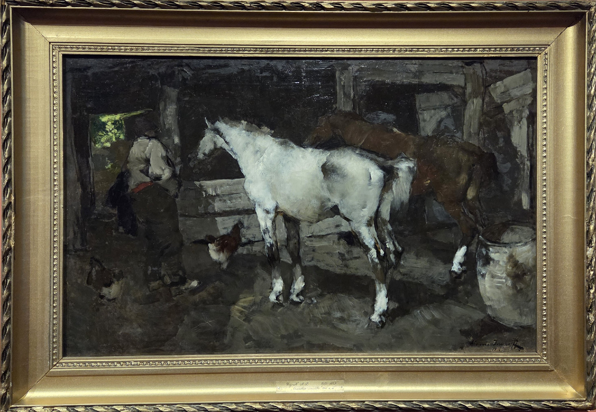 А.В.Исупов Отдыхающие лошади. Италия, 1946 холст, масло