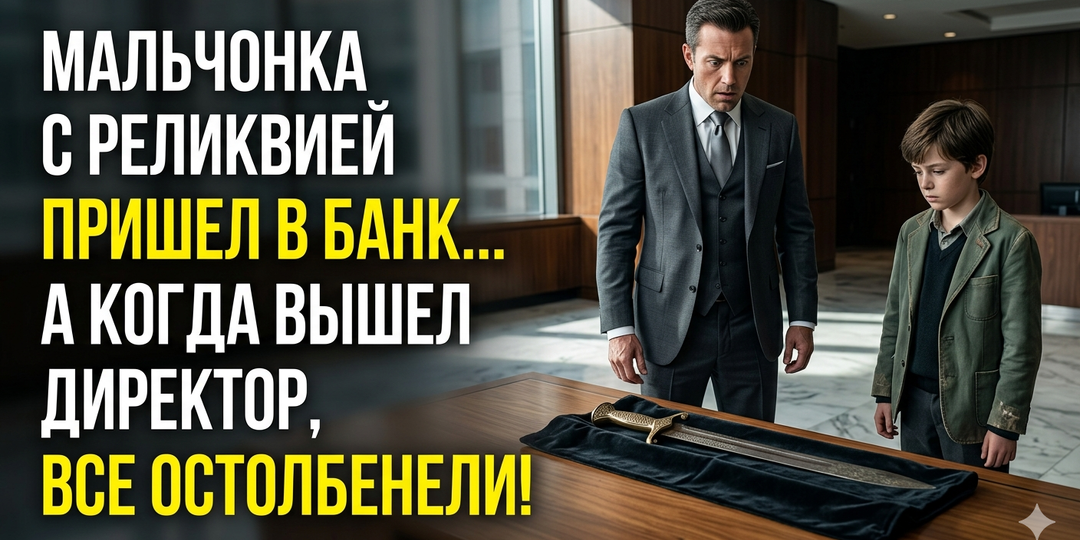 Мальчонка с саблей потребовал в банке деньги на лечение бабули