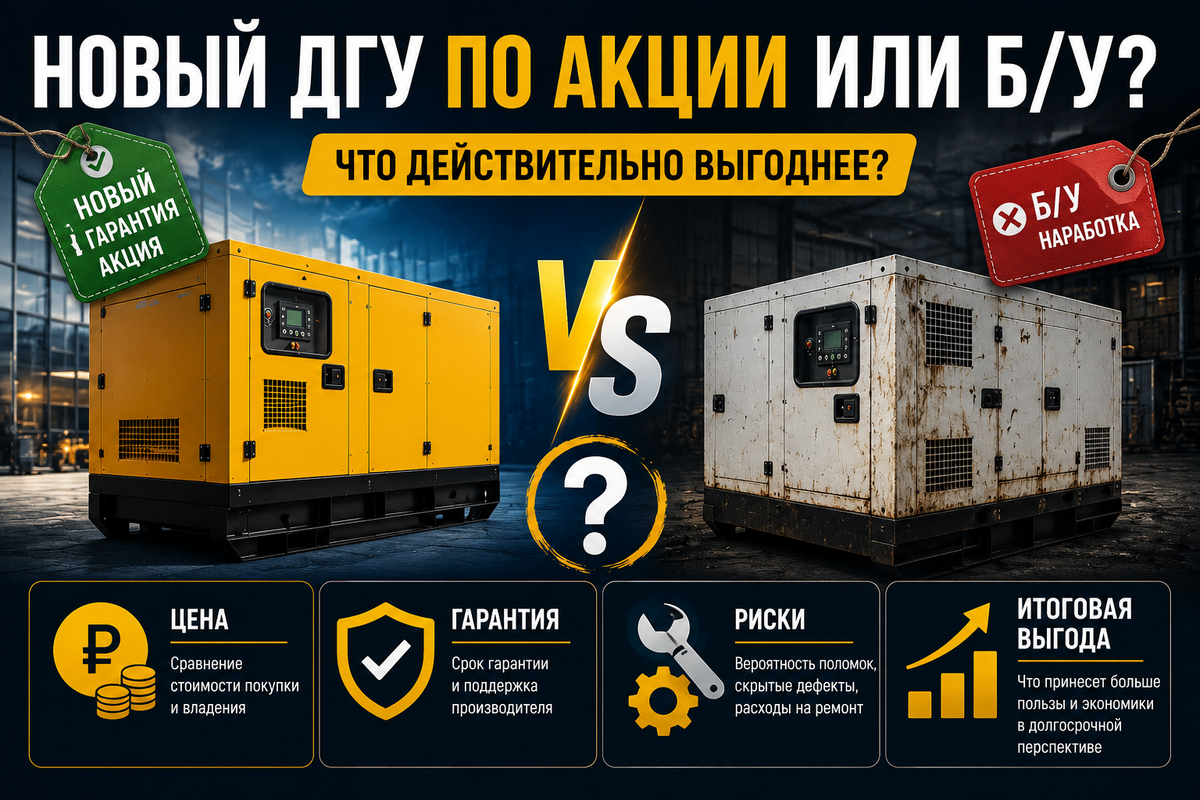 Генератор б/у VS новый