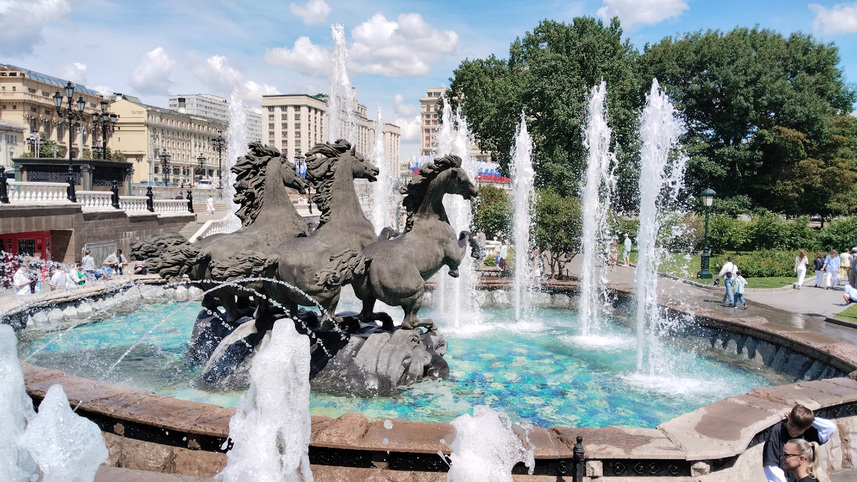 Москва. Фонтан "Гейзер".  Фото автора