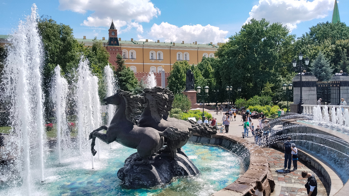Москва. Фонтан "Гейзер".  Фото автора