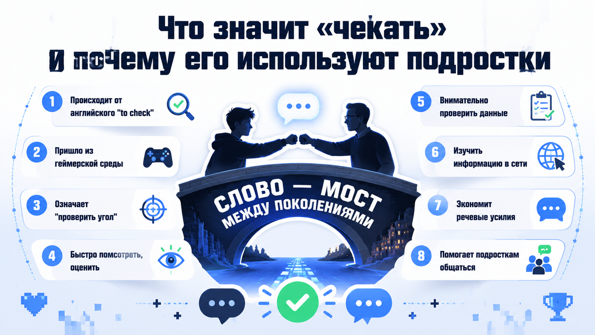 Что значит «чекать» и почему его используют подростки  📷
