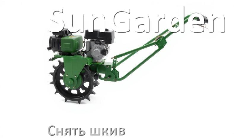 
Как снять шкив с мотоблока SunGarden с двигателя и редуктора