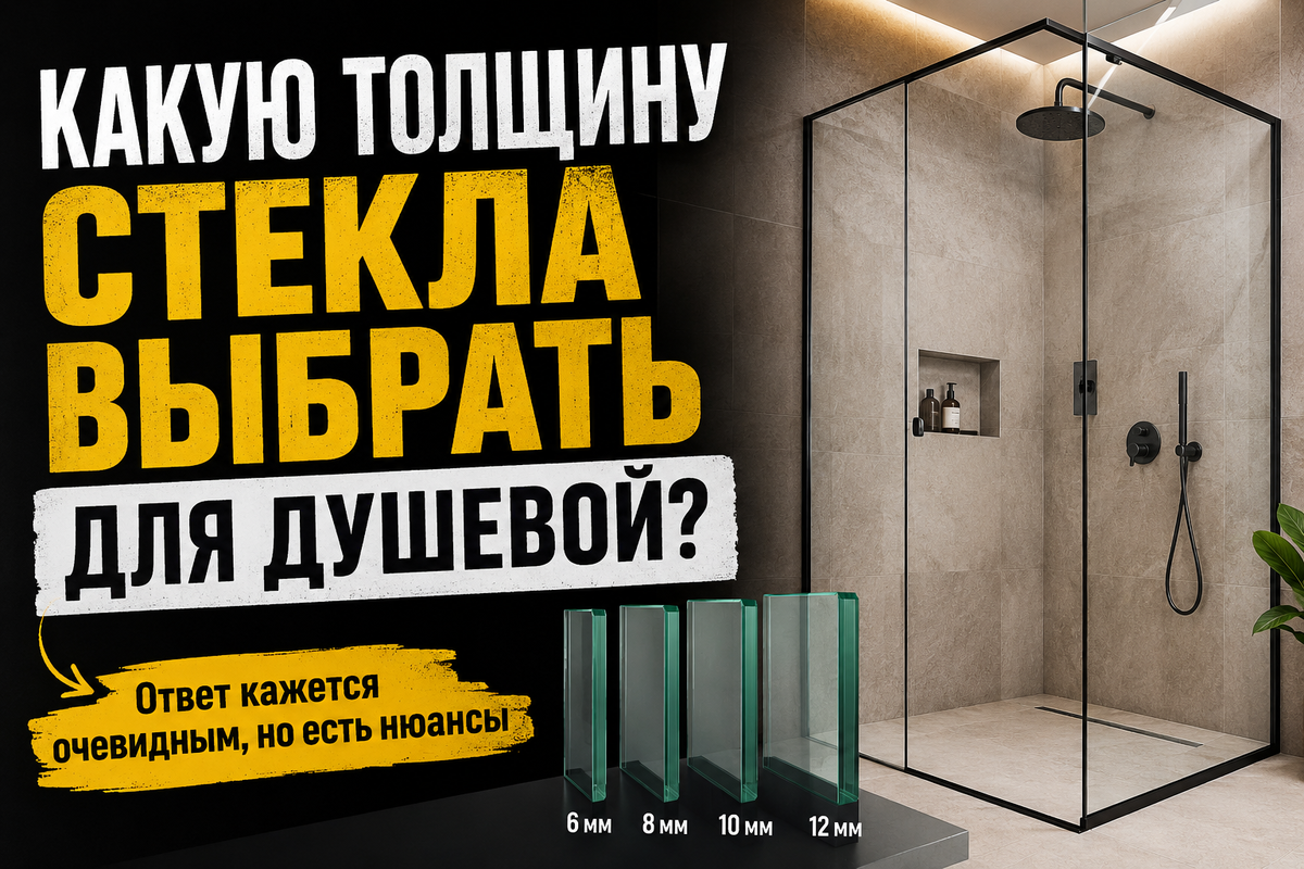 Какуе стекло выбрать для душевой