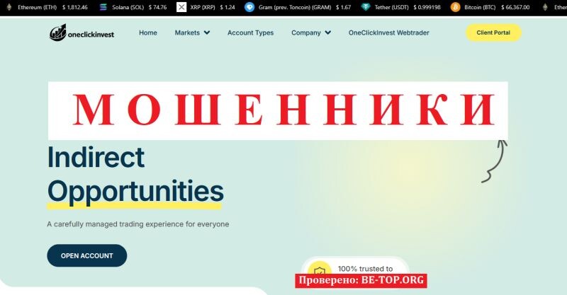 Брокер OneClickInvest отзывы: разоблачение схемы работы oneclickinvest.org и способы вернуть деньги