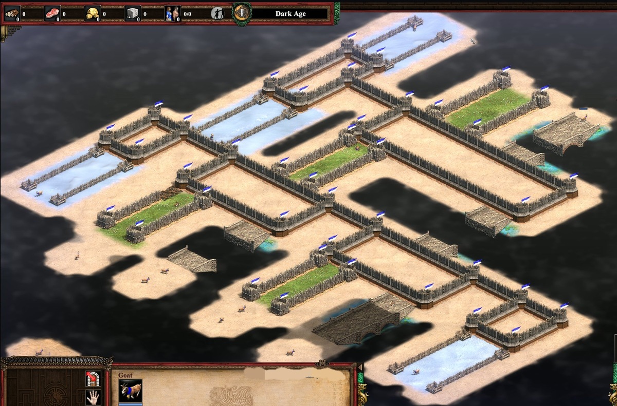 Элемент NAND в редакторе AoE II показывает, как базовый логический строительный блок может быть собран из игровых объектов. | Изображение: Адриан де Винтер