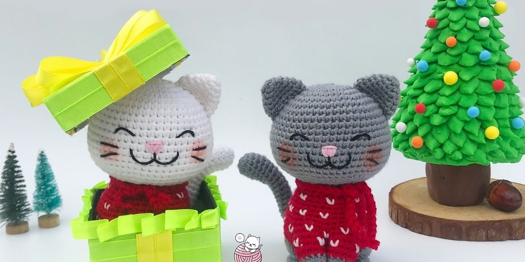 Котики крючком