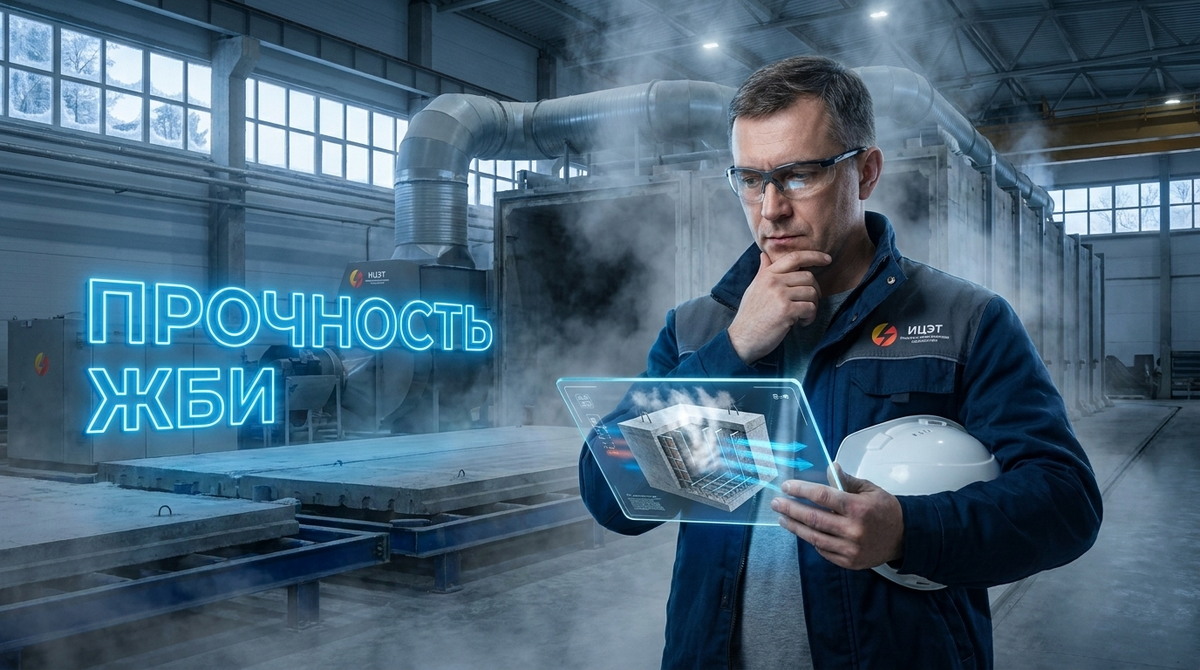    На этом фото наглядно показано, как происходит термовлажностная обработка, формирующая прочность ЖБИ. teplovozduh