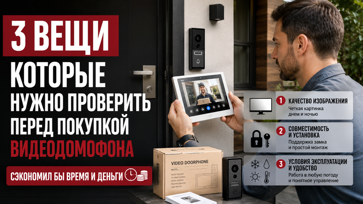 Три вещи, которые я проверил бы перед покупкой видеодомофона — сэкономил бы время и деньги