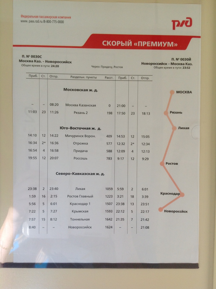 Расписание поезда 2013 год