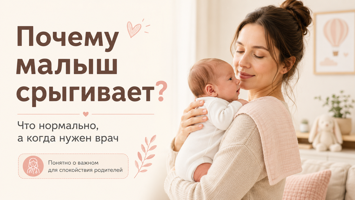 Как отличить обычное срыгивание после кормления от тревожных симптомов