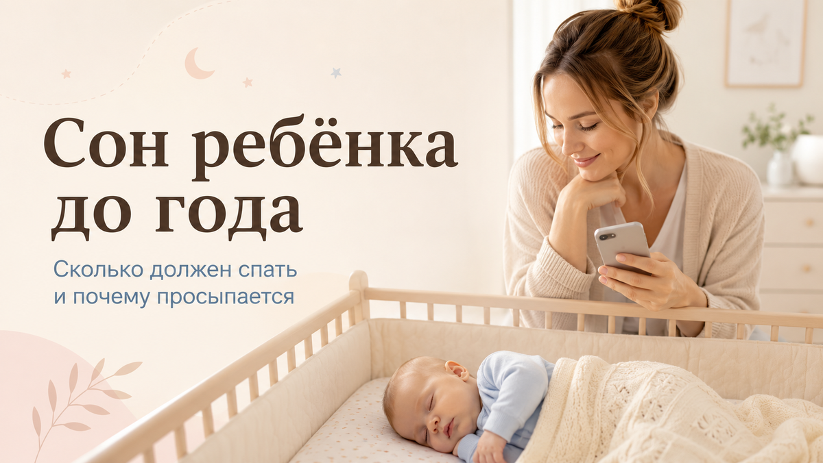 Нормы сна младенца, причины ночных пробуждений и правила безопасного укладывания