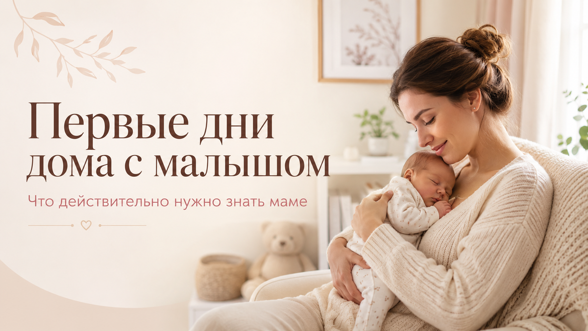 Кормление, сон, подгузники, уход и тревожные симптомы после выписки из роддома