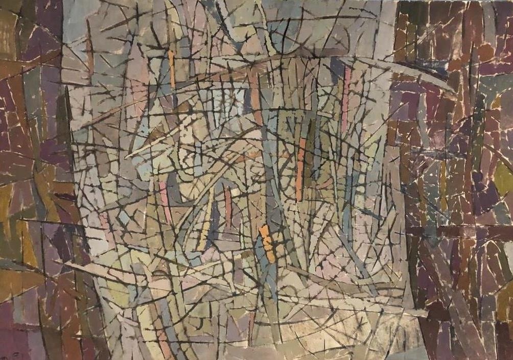 Пшизов С.Н. Река сновидений.
г. Кострома. 2009 гг. Бумага, смешанная техника. 85,5х61 см.
