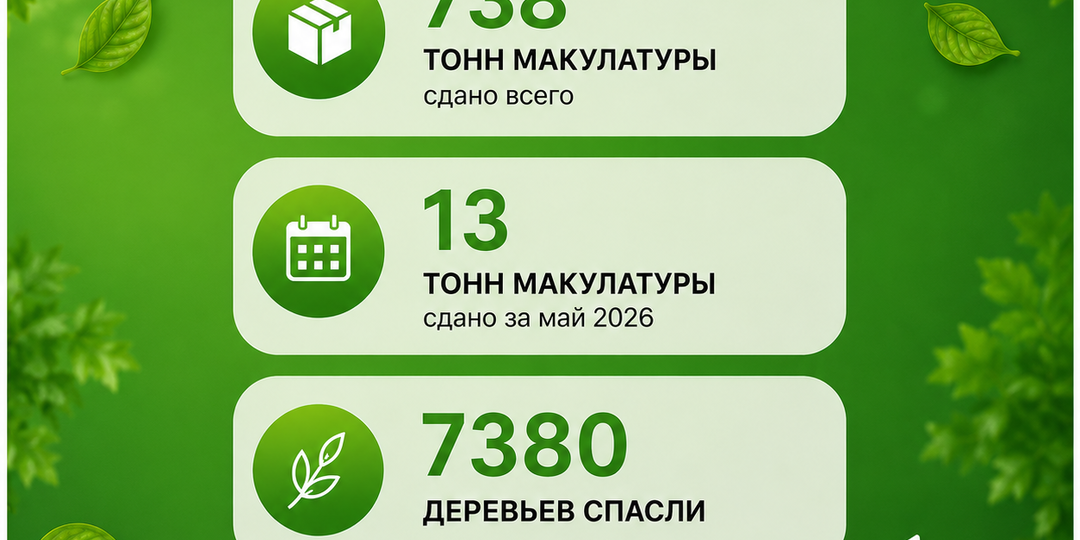Вместе заботимся об экологии!