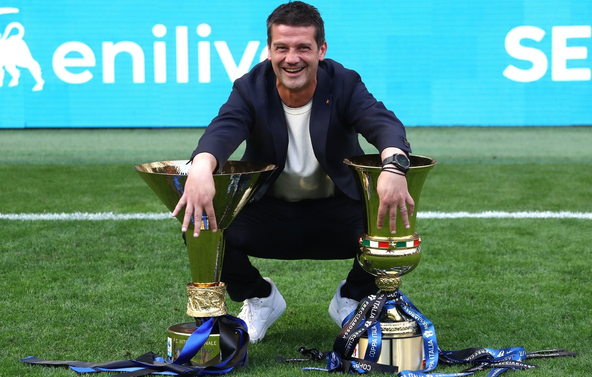    Главный тренер "Интера" Кристиан Киву  Marco Luzzani/Getty Images