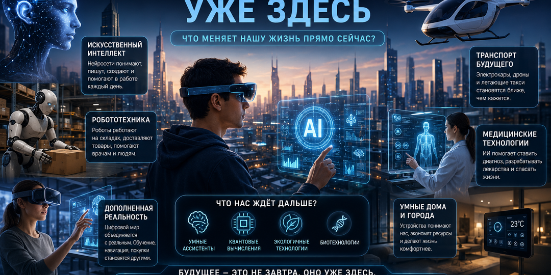 Технологии будущего уже здесь: что начинает менять нашу жизнь прямо сейчас?