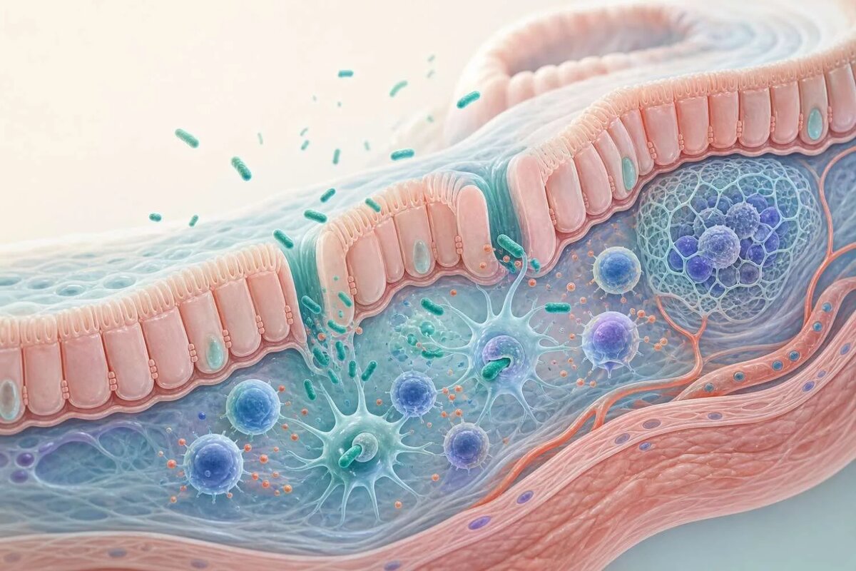    Ослабленный штамм Listeria проникает в слизистую кишечника и запускает местный иммунный ответ без распространения инфекции на другие органы
