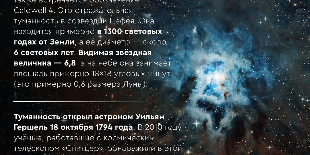 Небесный цветок: Туманность Ирис