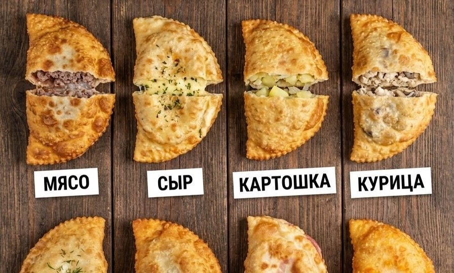 🥟 Когда не знаешь, чем порадовать домашних: шпаргалка по сочным чебурекам (8 начинок и рецепт теста)