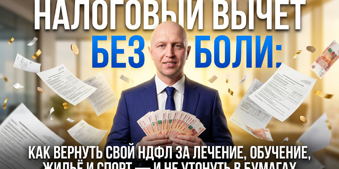 Налоговый вычет без боли: как вернуть свой НДФЛ за лечение, обучение, жильё и спорт — и не утонуть в бумагах
