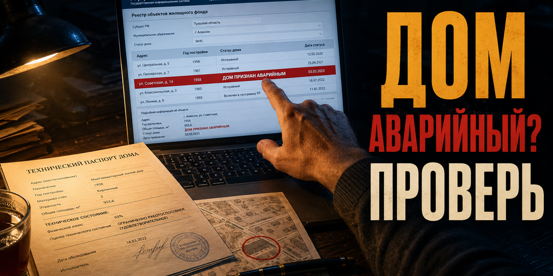 Аварийный дом / расселение - как проверить статус дома.
