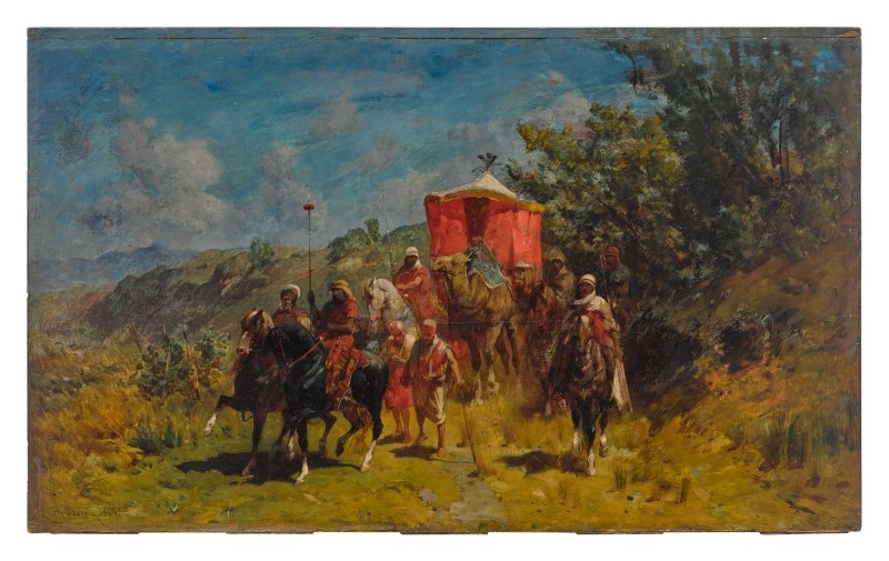 Арабский караван. Художник Альберто Пасини, 1867 год.