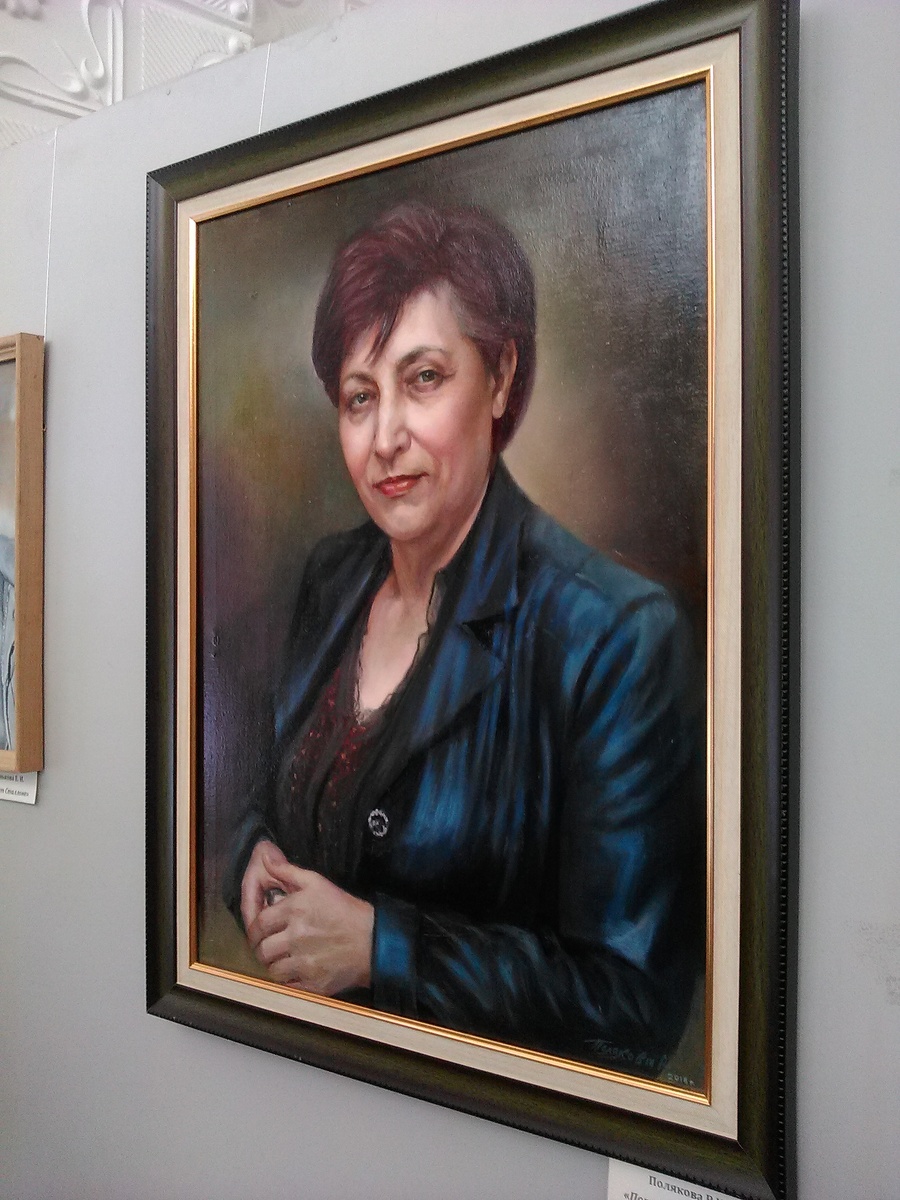Портрет Шмаковой Т.А ,, Автор Полякова Р.И.