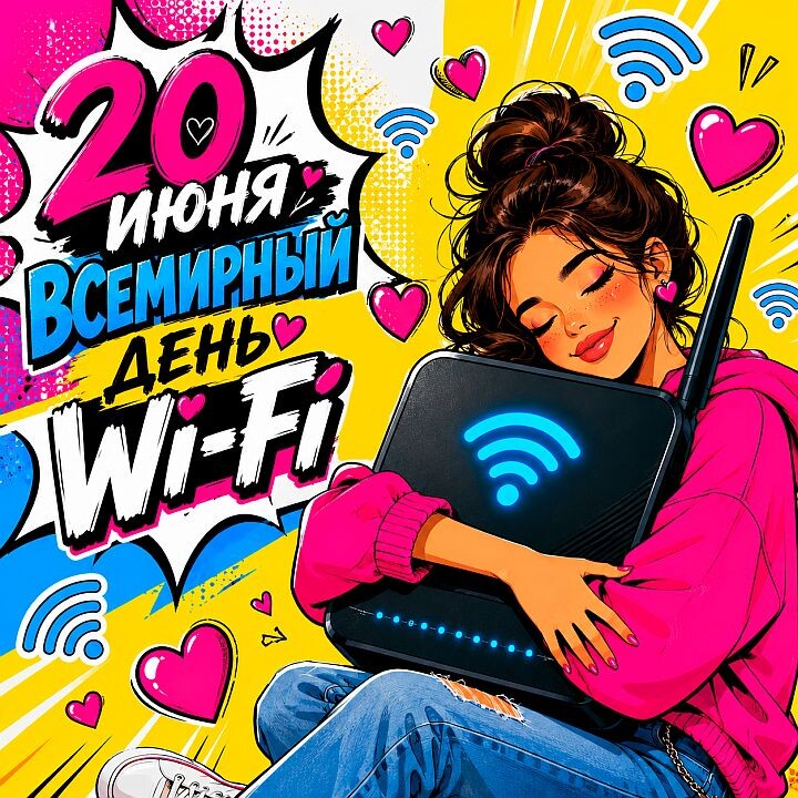 20 июня - Всемирный день Wi-Fi. podarokplus.ru