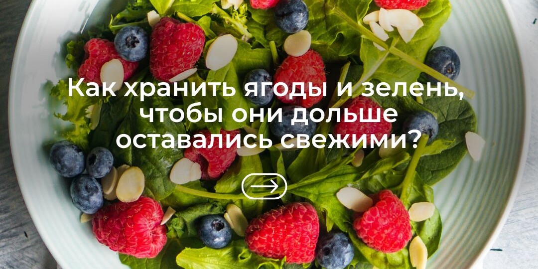 Как хранить ягоды и зелень, чтобы они дольше оставались свежими?