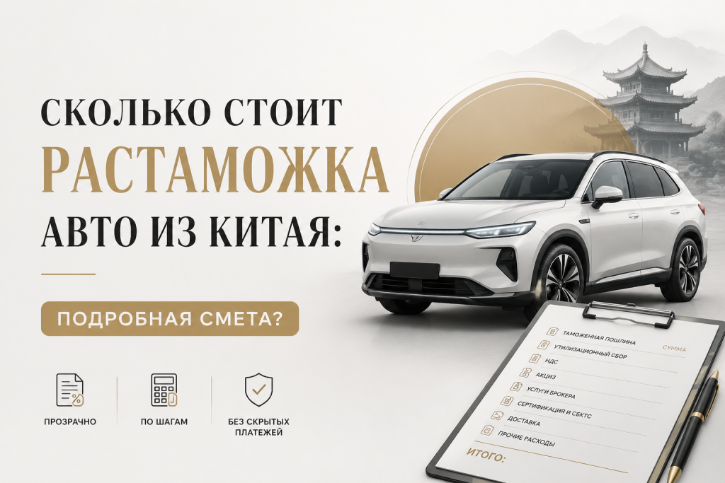    Сколько стоит растаможка авто из Китая: подробная смета?