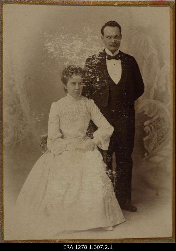 Свадебное фото Константина Пятса. 1902 год. Источник: ra.ee