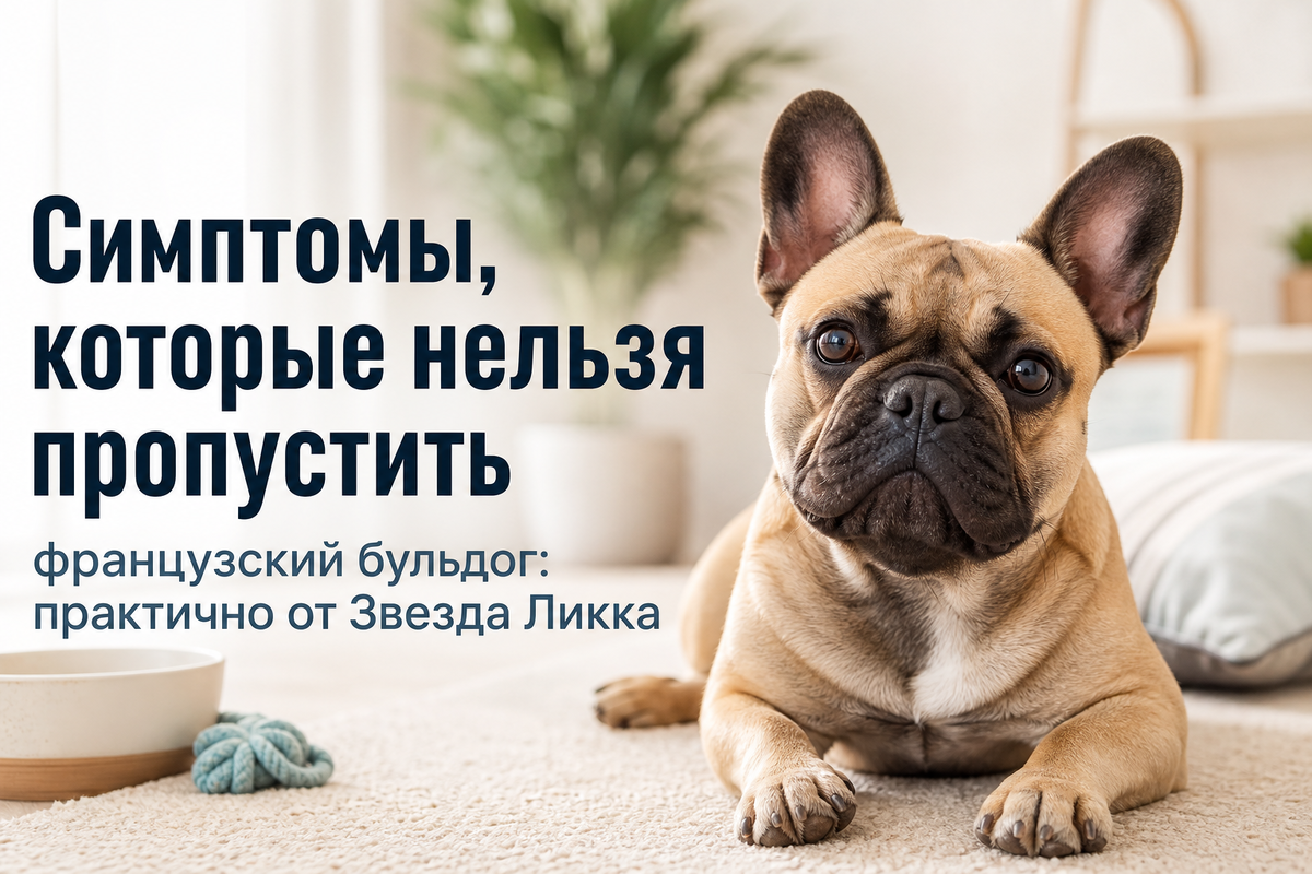 французский бульдог: Симптомы, которые нельзя пропустить — питомник Звезда Ликка