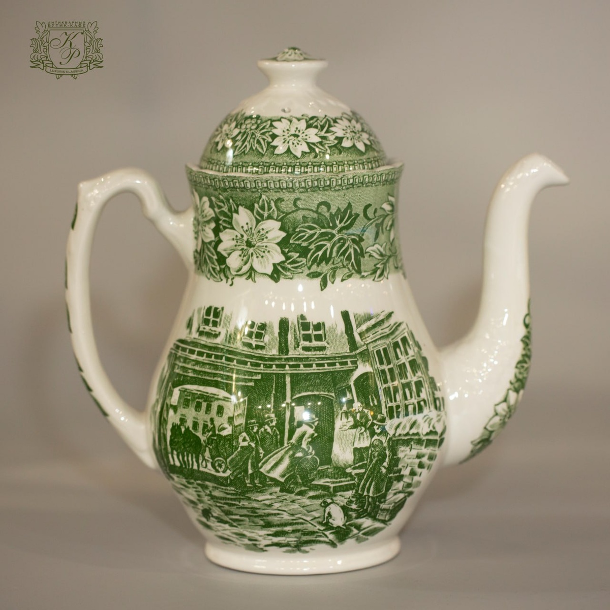 Кофейник  из серии Coaching Taverns, произведенный компанией Royal Tudor Ware, Англия. 