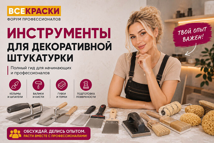 Инструменты для декоративной штукатурки: полный гид мастера 