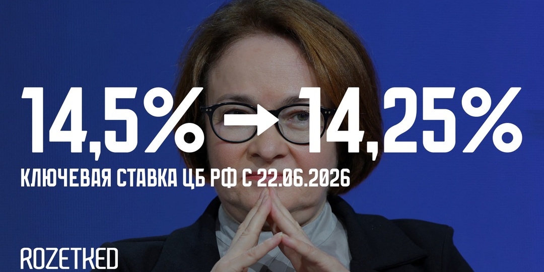 ЦБ РФ вновь понизил ключевую ставку — теперь 14,25