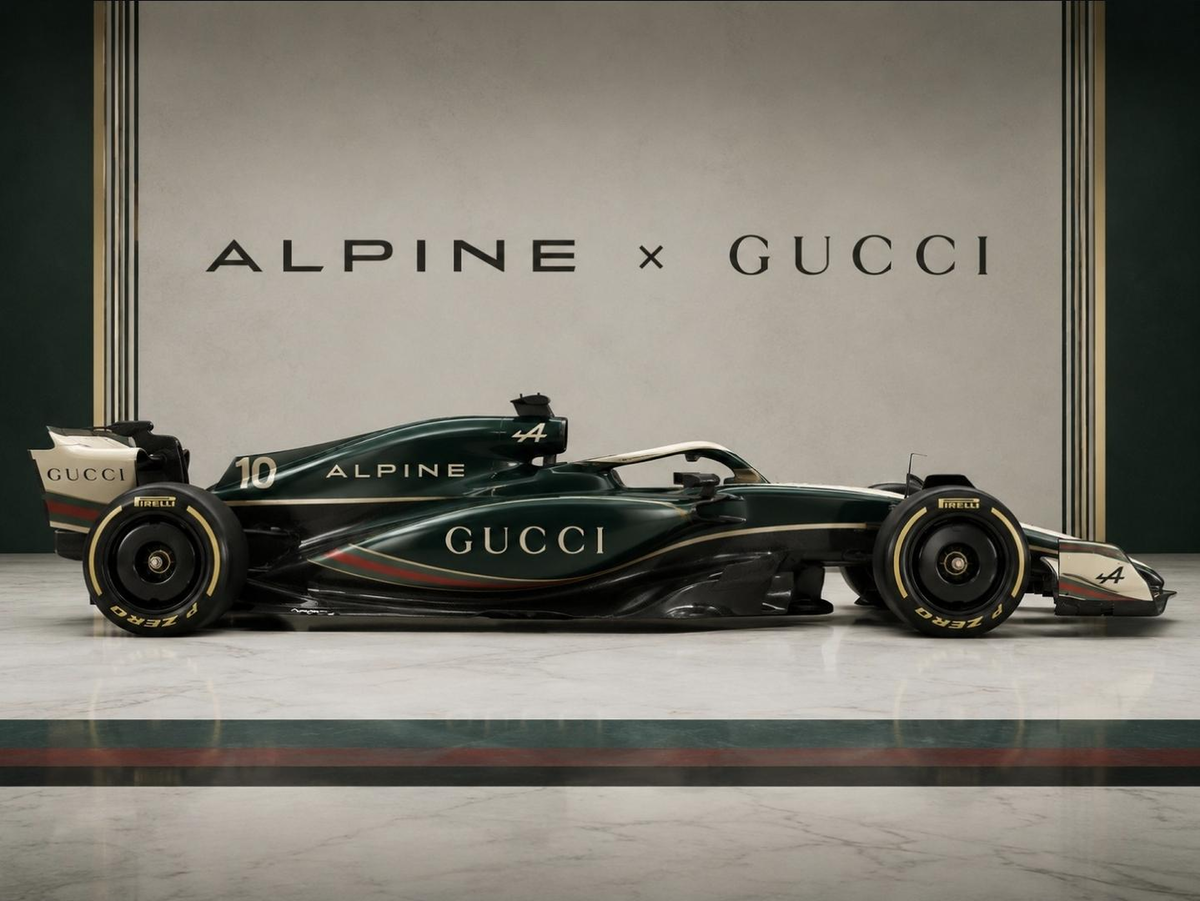    Неофициальный концепт ливреи Gucci Racing Alpine Formula One TeamDavid Skilling / LinkedIn.