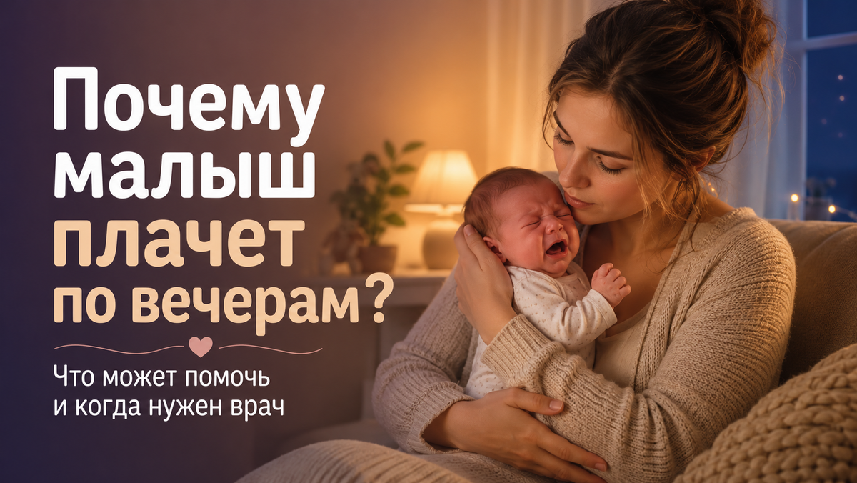 Почему новорождённый плачет по вечерам: что может помочь и когда нужен врач