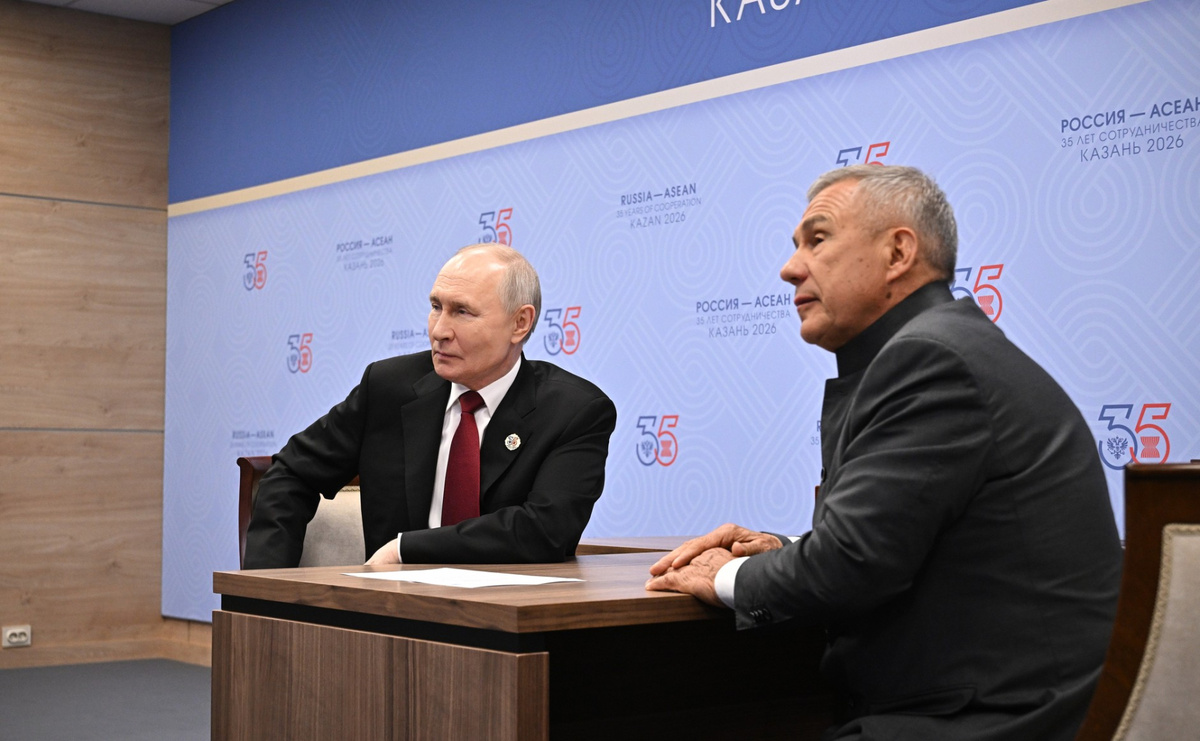 Президент России Владимир Путин и глава Татарстана Рустам Минниханов / Фото: Пресс-служба президента России  📷

