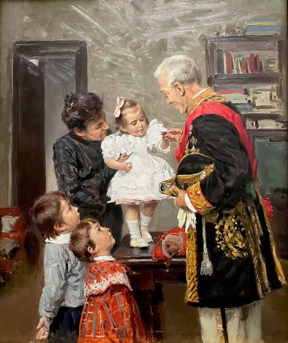 Владимир Маковский Дедушка 1904 Дерево, масло Частное собрание, Москва