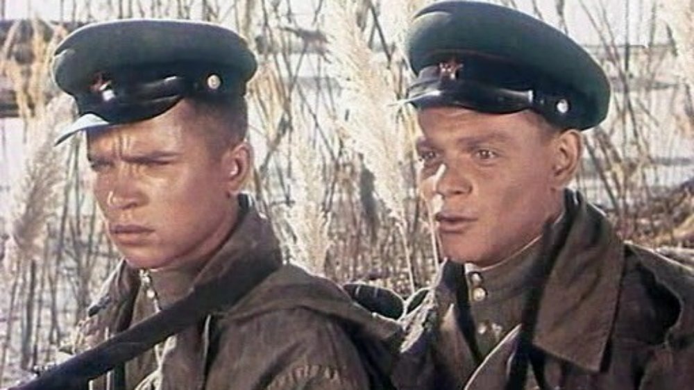 Виктор Уральский (справа) в фильме «Застава в горах», к/с «Мосфильм», 1953, реж. К. Юдин