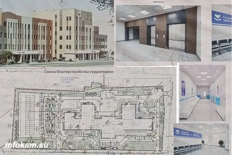    Пока что о будущей поликлинике рассказывают баннеры (фото Петра Баранова)