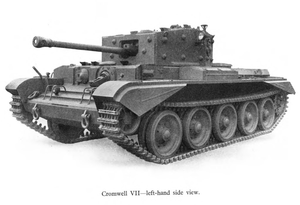 Cromwell VII, иллюстрация из инструкции по эксплуатации, утвержденной в январе 1945 года.