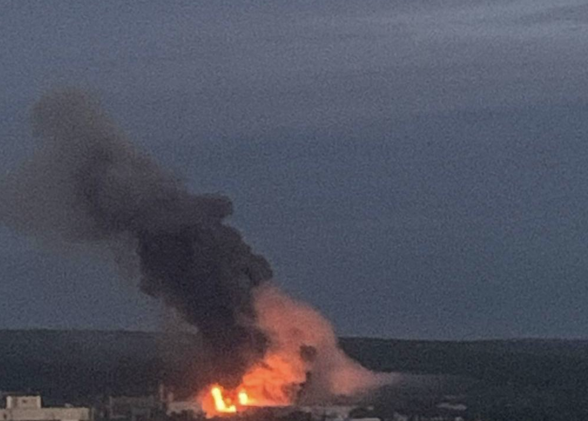  Удар с использованием УМПК по цели в Холодногорском районе Харькове