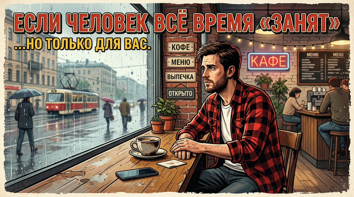 Если человек всё время занят