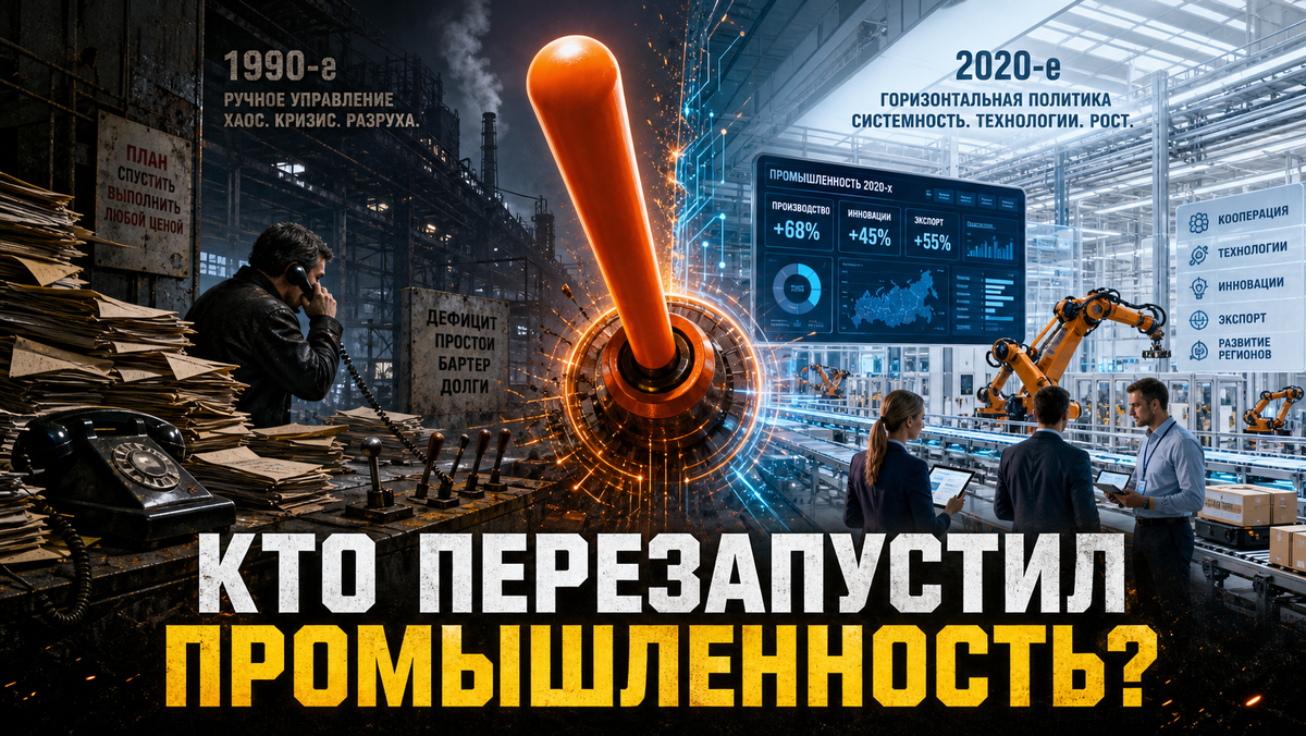Переход российской промышленности от хаоса 90-х к новой промышленной политике 2020-х