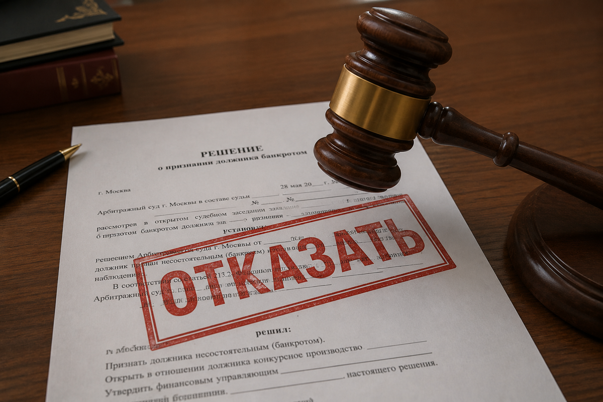 Отказ в признании банкротом