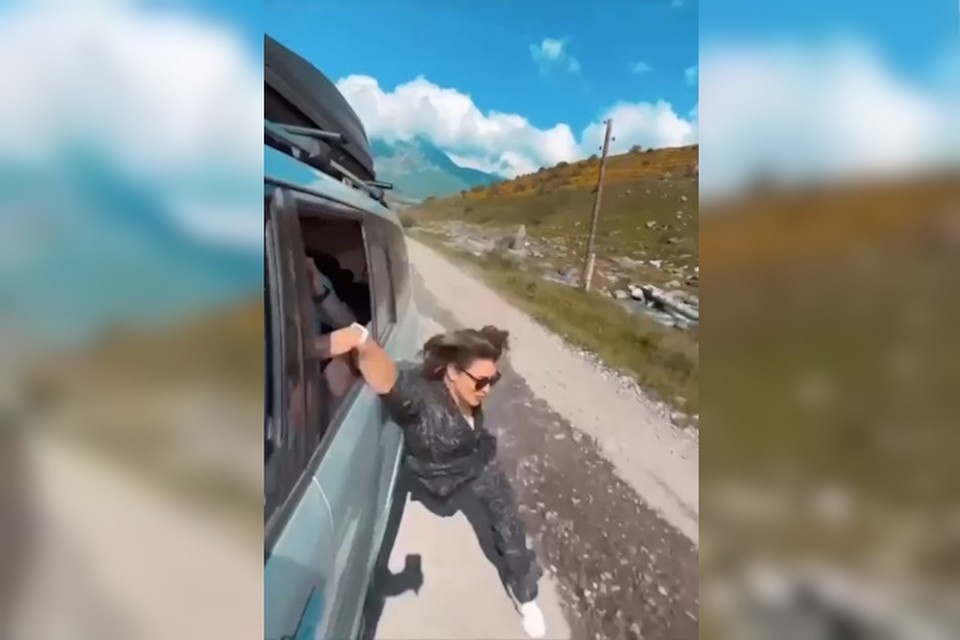    Попытка сделать красивые кадры закончилась печально. Фото: стоп-кадр видео